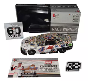 AUTOGRAPHED 2022 Kevin Harvick #4 Mobil 1 Racing RICHMOND WIN (Raced Version) 60 - Picture 1 of 4