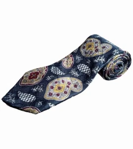 Vintage Paolo GUCCI *Designer* Silk Tie Intricate Paisley Black Burgundy Gold - Picture 1 of 4