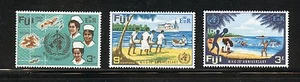 Fiji Set Completo MNH #257-259 Francobolli 25° Anniversario OMS - Foto 1 di 1