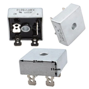 10/15/20~50A 12V Brückengleichrichter Metallgehäuse Einphasige Diode 5010 KBPC - Picture 1 of 16
