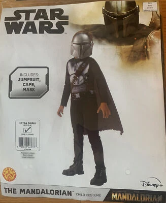 Disfraz de Halloween Star Wars The Mandalorian Youth XS Mono-Capa-Máscara Foto 1 de 3