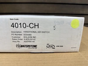 Waterstone 4010-CH Traditional Disposal Air Switch in Chrome - New - Picture 1 of 4