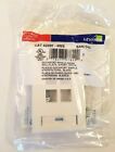 42080-4WS 4-Port 1-Gang QuickPort Wallplate with ID Window, White - 25 PACK