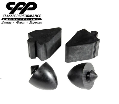 Camión Chevy C10 1963-72 goma original delantero superior inferior topes de parachoques topes de golpes Foto 1 de 4