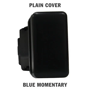 CUBIERTA LISA 800BM Interruptor pulsador doble LED azul MOMENTARIO para Toyota Tacoma Tundra - Imagen 1 de 1