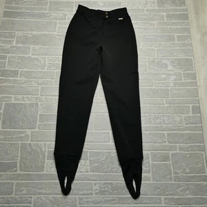 Pantaloni da sci VINTAGE Edelweiss neri taglia 27x27 Schoeller Svizzera pantaloni da neve - Foto 1 di 11
