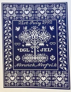 Long Dog Samplers Wedding OOP RARE - Picture 1 of 6