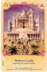 BELLA SARA SERIES 9 - ROYALTY - S54/55 - SHAHAZAR CASTLE SHINY/HOLO FOIL CARD - Picture 1 of 8