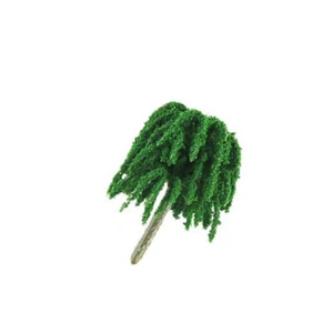 10PC 4-8CM Scenery Spring Weeping Willow Miniatures Lot HO/OO Scale Trees Garden - Picture 1 of 12