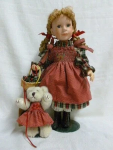 2001 Boyds Bear Yesterdays Child Joy Smooch Mistletoe Kisses Large Doll 4947 - Picture 1 of 7