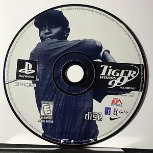 Tiger Woods 99 PGA Tour Golf (Sony PlayStation 1, 1998) - DISC ONLY - Picture 1 of 2