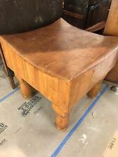 Vintage Unique Solid Maple Butcher Block Table recently refinished  $1750