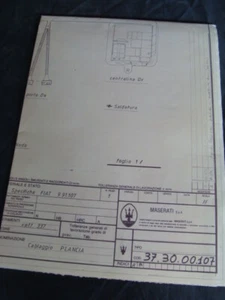Disegno Maserati Biturbo cablaggio plancia - Foto 1 di 9
