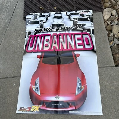 Giant Promo poster Sega Initial D3 Dx FairLady Z  original arcade Video game Fnz - Image 1 of 4
