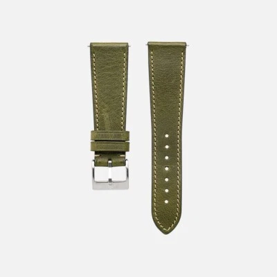 Waxy Slim Quick-Release Leather Watch Strap – Multiple Sizes & Colors - Zermatt - Image 1 of 4