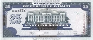 Haiti 2014 Banknote neu 25 Gourdes Pick 266e UNC Uncirculated - Bild 1 von 2