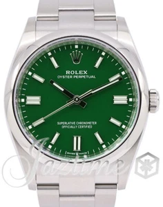 Rolex Oyster Perpetual 36 Green Stainless Steel Domed Bezel 126000 BRAND NEW - Picture 1 of 2