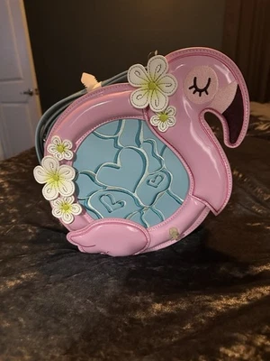 Loungefly Flamingo Pool Float Figural Crossbody Bag with Coin Bag - Bild 1 von 2