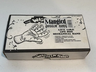 RARO 1983 Vic's Novelty The Wigglin' ZOMBIE HAND, hélice de mano vibratoria mecánica Foto 1 de 4