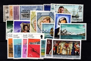 FALKLAND DEPENDENCIES COMMEMORATIVES  COMPLET:  1956 to 1979  10 SETS + 2MS  MNH - Picture 1 of 3
