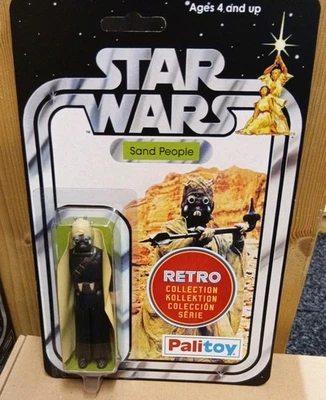 Star Wars Retro Collection Tusken Raider /sand Person  Custom Top  Quality Card - Image 1 of 4