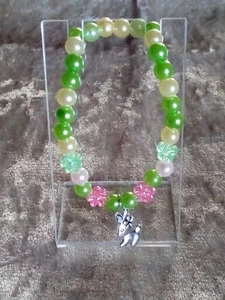 Easter Bunny Charm Stretchy Bracelet  - Picture 1 of 3