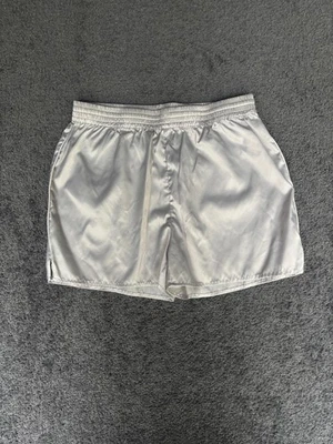 Calzoncillos boxer Skims para mujer medianos plateados 100 % poliéster cintura elástica tirar Foto 1 de 4