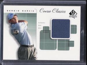 2002 Upper Deck SP Authentic Sergio Garcia Course Classics Rookie Shirt Relic  - Picture 1 of 2