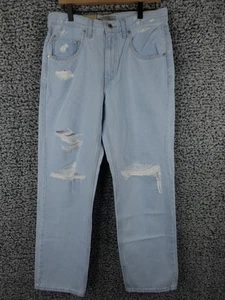 New Levi's Silvertab 94 Baggy Light Blue Jeans Womens Size 30x30 Distressed - Picture 1 of 17