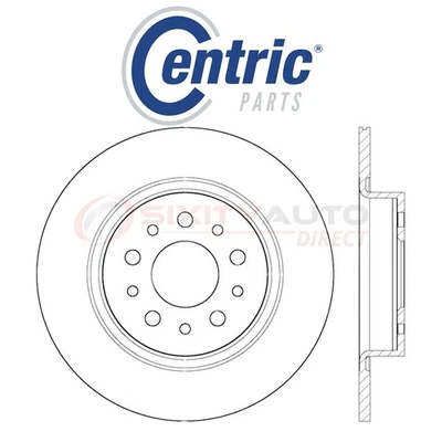 Centric Disc Brake Rotor for 2014-2018 Fiat 500L 1.4L L4 - Kit Set Braking vs Foto 1 de 4