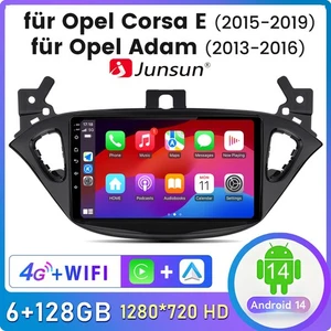 DAB+ 6+128G Android 15 Für Opel Corsa E / Adam Autoradio CarPlay GPS WIFI FM RDS - Bild 1 von 15