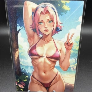 Sakura Haruno Anime Waifu Card Doujin ACG Goddess Holo - Picture 1 of 4