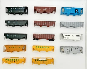 Weaver O Scale 34'/36' Ribbed Hopper Car Collection (14) UP / D&RGW / CB&Q - Picture 1 of 16
