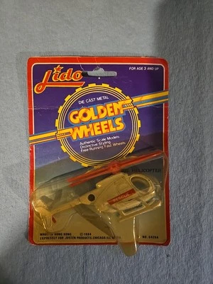 Vintage Golden Wheels Helicopter "  Rescue ."DlE CAST Metal  - Image 1 of 2