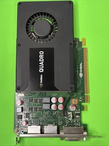 HP NVIDIA QUADRO K2000 2GB GDDR5  2X DISPLAY PORT GRAPH CARD - Picture 1 of 4