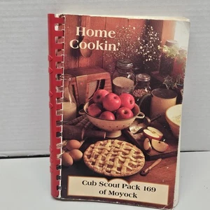 1995 Home Cookin' Cookbook Cub Scout Pack 169 Of Moyock NC Recipes BSA Spiral - Picture 1 of 8