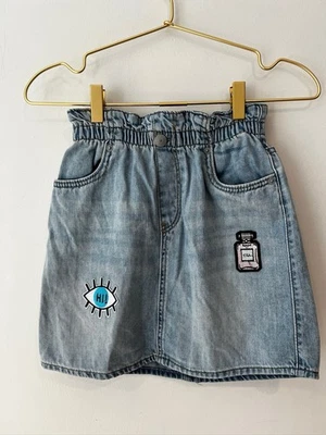Minifalda vaquera Levis para niñas talla 10 parches niños jóvenes Foto 1 de 4