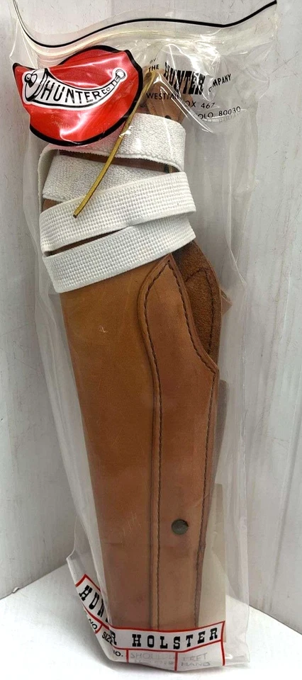 Funda Hunter HOMBRO 6 1/2" a 9 1/2" barril cuero tostado para zurdos nueva de stock bonita Foto 1 de 4