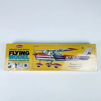 Guillow's Flying Model Balsa wood airplane kit Cessna 150 Kit Number 309 SEALED - Image 1 of 4