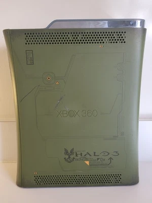 Consola Xbox 360 halo 3 edición limitada código de error E74 bandeja de disco adhesivo Foto 1 de 4