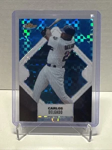 2006 Topps Finest Carlos Delgado Blue Xfractor Refractor Mets /150 - Bild 1 von 3