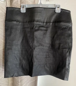 Sprwmn Los Angeles Schwarz 100% Leder Minirock Größe XL - Bild 1 von 12