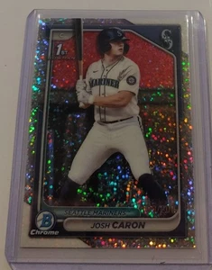 JOSH CARON 2024 BOWMAN CROMO BORRADOR 1ER REFRACTOR CHISPA /200  - Imagen 1 de 1