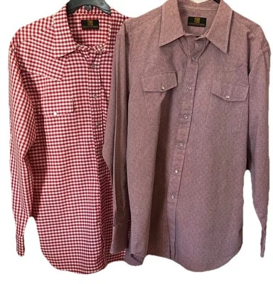 Men’s Size 2XL Executive Image Custom Clothier Tailored Pearl Snap Shirts (2)* - Image 1 of 4