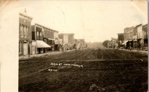 Main Street, Nora Springs, Iowa RPPC (1910) - Picture 1 of 4