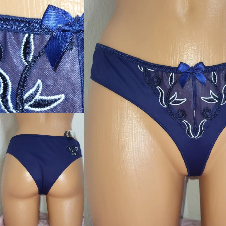 Simone Perele Andora 131770, Größe 36/38 S, Damen neu String Tanga Slip Blau - Bild 1 von 4