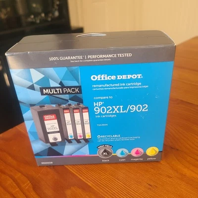 Office Depot hp 902xl ink Multi cartridges New in Box Foto 1 de 2