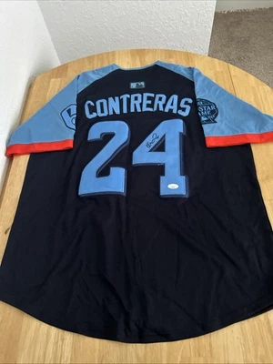 William Contreras Milwaukee Brewers Autographed 2024 All Star Jersey JSA Cert - Image 1 of 4
