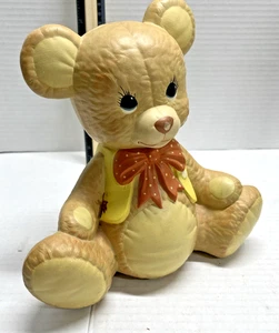 Vintage Piggy Bank 8" Tall Bear Design - Picture 1 of 6