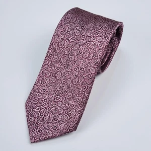Jos A Bank Reserve Tie Mens Pink Paisley 100% Silk Necktie Classic Formal 58x3 - Picture 1 of 9